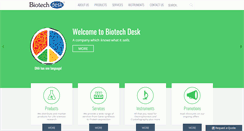 Desktop Screenshot of biotechdesk.com